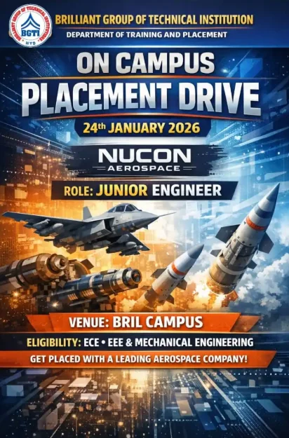 NUCON AEROSPACE PLACEMENT DRIVE 24-01-2026 – BRIL Campus Drive 2025-26